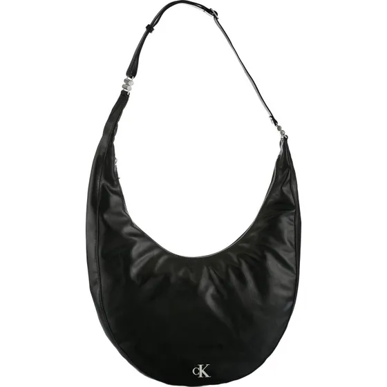 Calvin Klein Buckle Convertible Hobo Bag Schwarz