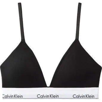Calvin Klein Icon Cotton Modal Triangle Bralette Schwarz XL