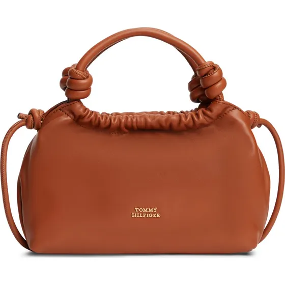 Tommy Hilfiger Umhängetasche TH SOFT LEATHER MED CROSSOVER Cognac