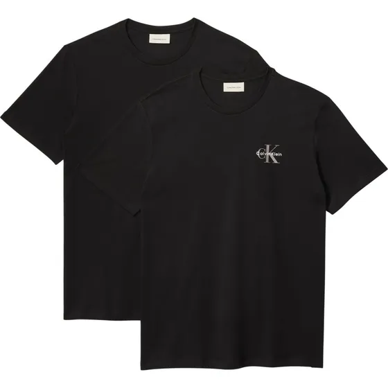 Calvin Klein Jeans T-Shirt 2er-Pack Classic Micro Monologo Schwarz