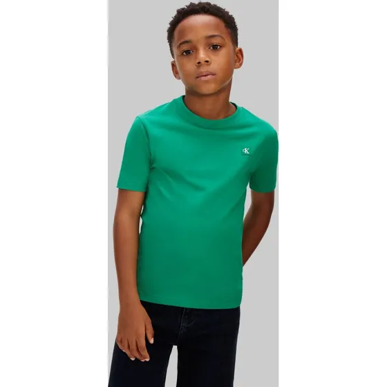 Calvin Klein Jeans T-Shirt Mono Mini Badge Grün Regular Fit
