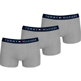 Tommy Hilfiger Trunks 3er Pack Grau Baumwolle Herren Large