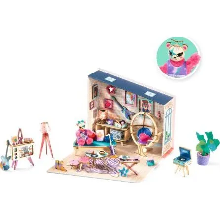 Djeco Mi House Stella – DIY Mini-Haus zum Bemalen & Zusammenbauen