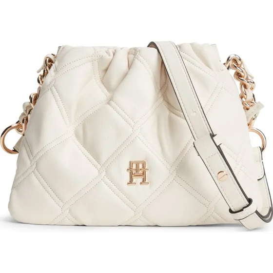 Tommy Hilfiger Umhängetasche TH Feminine Mini Crossover Creme