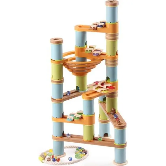 UDEAS Bamboo Klang-Kugelbahn 98 Teile