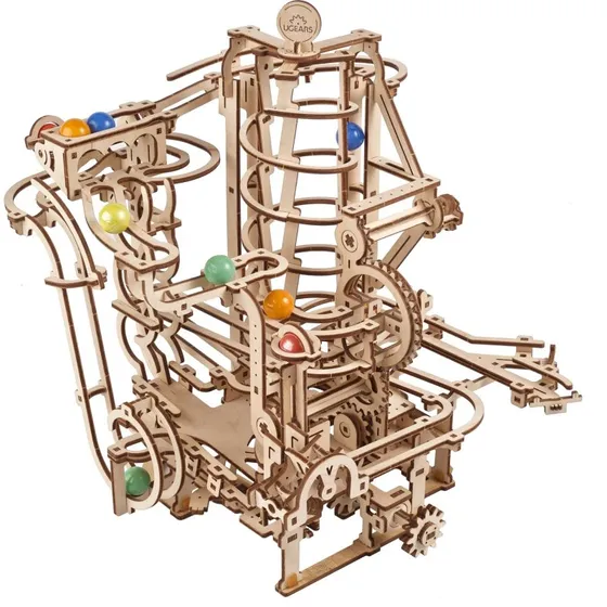 Ugears Murmelbahn mit Spiralaufzug 266 Teile