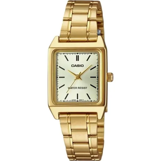 Casio LTP-V007L-7B1 Damen Armbanduhr silber, Lederband