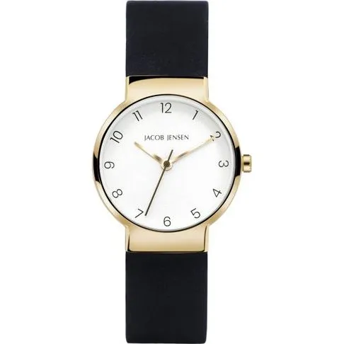 Jacob Jensen Timeless Nordic 29mm Titan Goldfarben