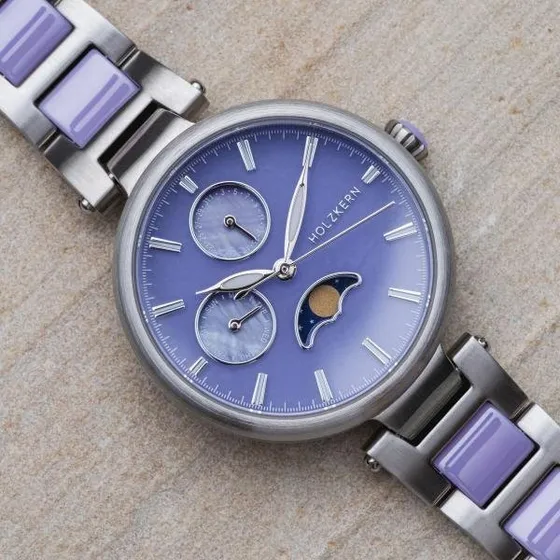 Holzkern Moonbow Lila Gerais/Keramik 32mm