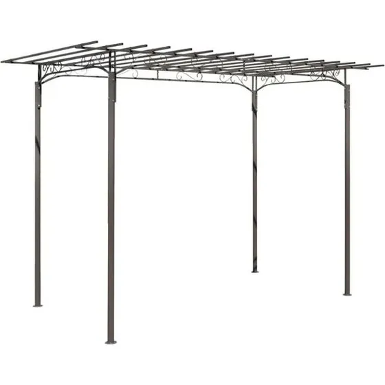 vidaXL Stahl-Pavillon Gartenlaube 40791