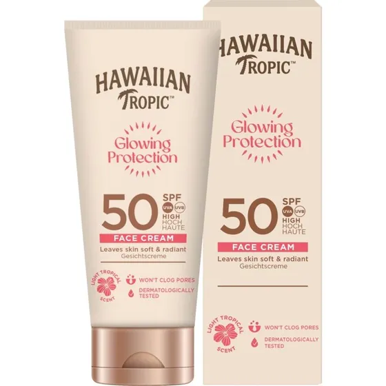 Hawaiian Tropic Glowing Protection Face Cream SPF50 50ml