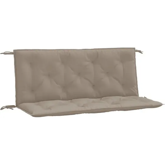 vidaXL Gartenbank-Auflagen 2 Stk Taupe 120x50x7 cm