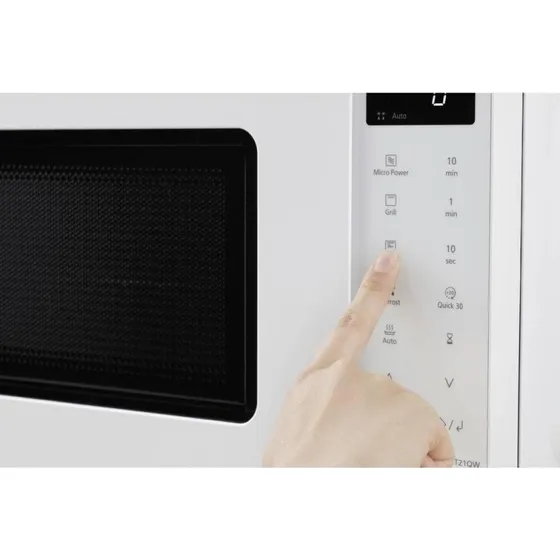 Panasonic NN-GT21QWEPG 20L Mikrowelle mit Grill, 800/1000 W, Weiß