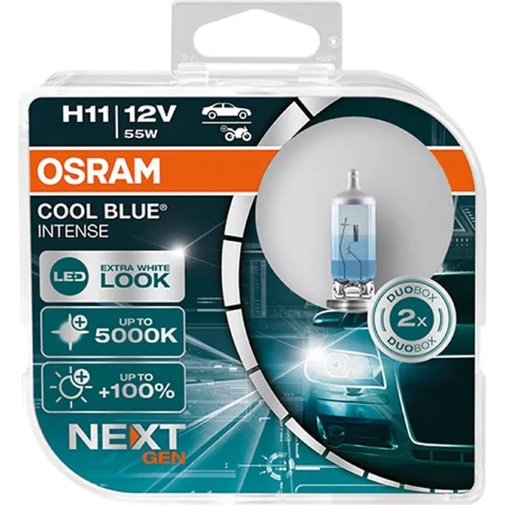 Osram Cool Blue Intense H11 55 W, 2er-Pack