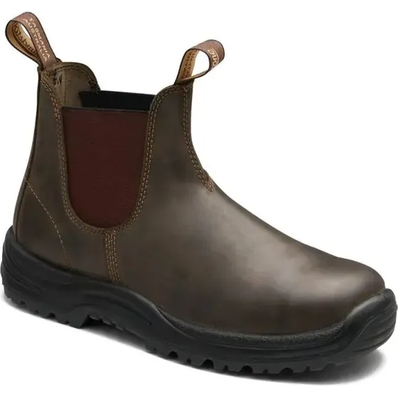 Blundstone Chelsea Boot 196 Rustic Brown Safety