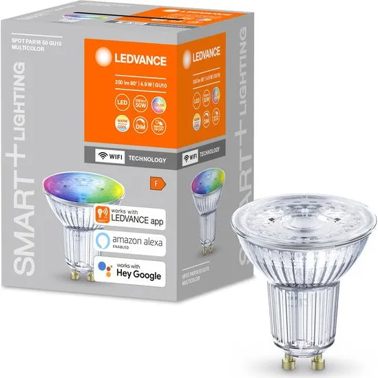 Ledvance PAR16 LED Smart+ WiFi RGBW GU10 5W 230V