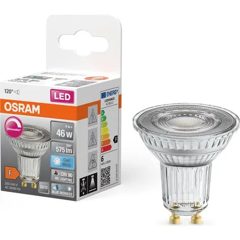Osram Superstar Plus GU10 PAR16 6,7W 4000K 120° dimmbar
