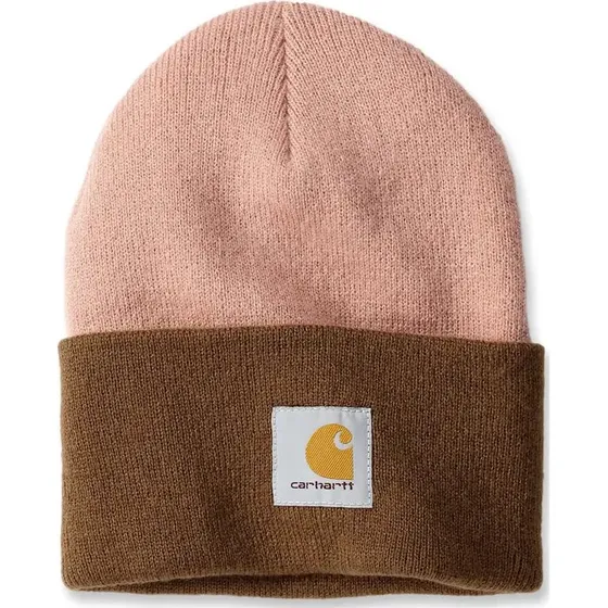 Carhartt Knit Cuffed Two-Tone Mütze Cameo Brown