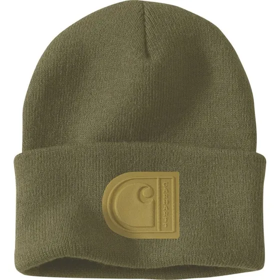 Carhartt Knit Cuffed C Patch Beanie schwarz