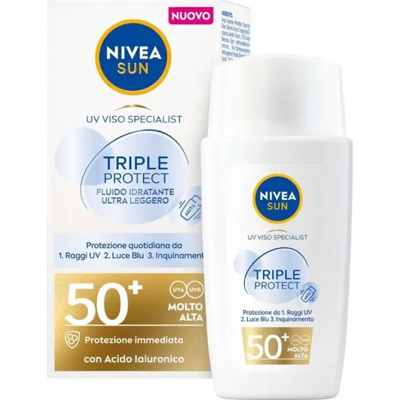 NIVEA SUN Triple Protect mit Hyaluronsäure SPF 50+ 40 ml