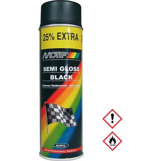 MoTip Seidenglanz-Sprhlack Schwarz 500ml