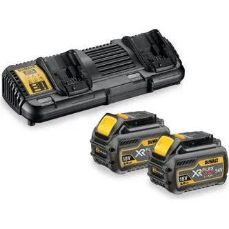DeWalt 54V FLEXVOLT Starter-Set 2x Akku 108 Wh + Ladegerät