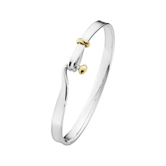 Georg Jensen TORUN Armreif 18K Gelbgold & Silber