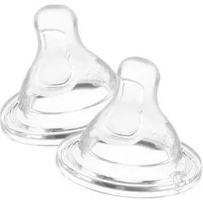 Chicco Phisio Perfect5 Anti-Kolik-Sauger aus Silikon, 2er-Pack