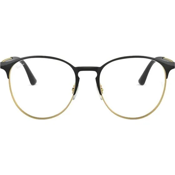 Ray-Ban RX 6375 Brille Unisex - Rundes Metallgestell Schwarz