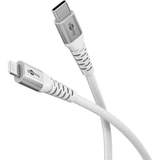 Goobay Lightning auf USB-C 2 m Supersoftes Textilkabel