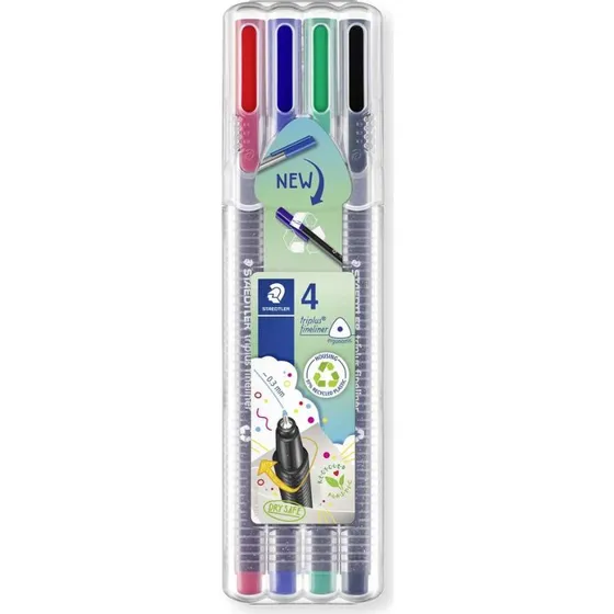 STAEDTLER Fineliner triplus 334 0,3mm - 4er Pack