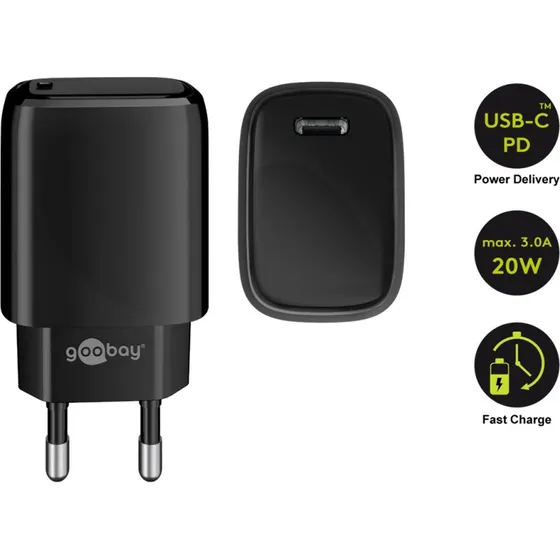 Goobay Lightning/USB-C PD-Ladeset 20 W