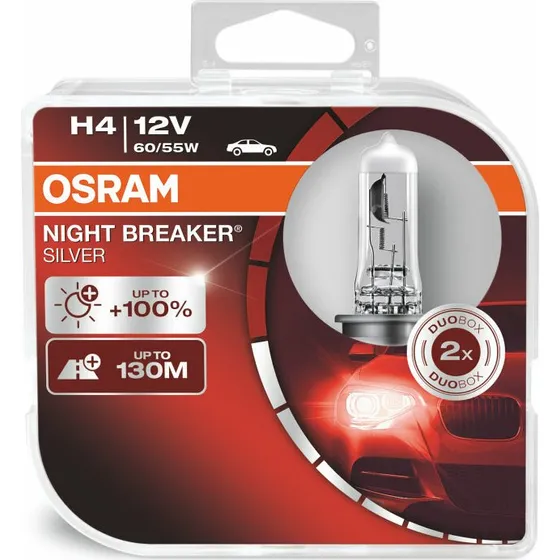 Osram H4 64193NBS Night Breaker Silver 2er-Pack