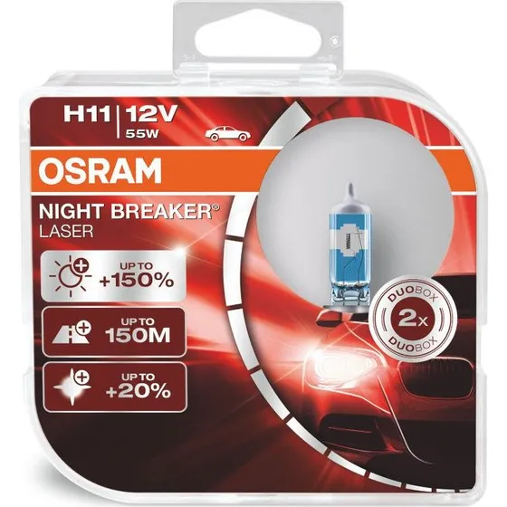 OSRAM Night Breaker Laser H11 +150% Duo (2 Stück)