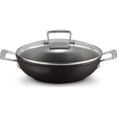 Le Creuset Aluminium-Antihaft-Profipfanne 26 cm mit Glasdeckel