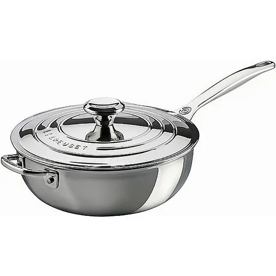 Le Creuset 3-ply Plus Sautépfanne antihaft 24 cm mit Deckel