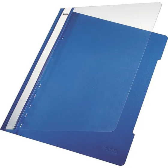 Leitz Schnellhefter DIN A4 blau, 60 Blatt, mit Beschriftungsfeld