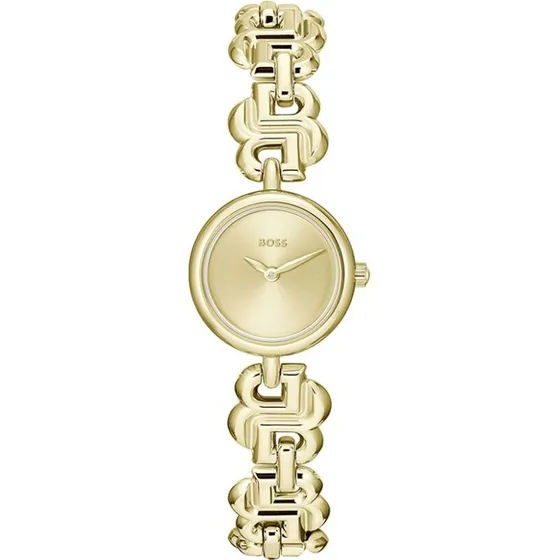 HUGO BOSS Damenuhr Double B Dressy 1502794 Gold 28 mm