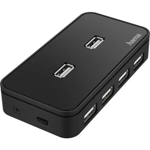 Hama USB-Hub 7 Ports Schwarz