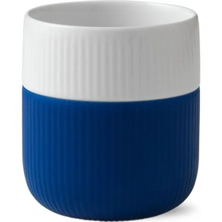 Royal Copenhagen Fluted Contrast Becher Megablau 33 cl