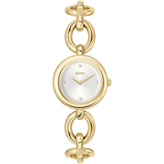 BOSS Live 1502792 Damenuhr Edelstahl, 28 mm, Skeleton