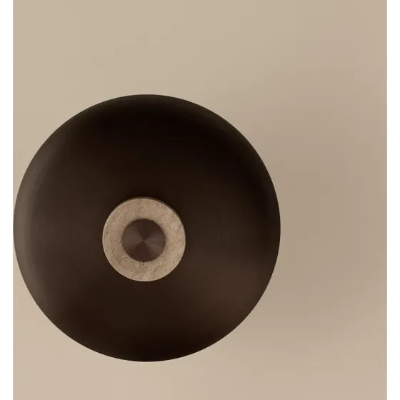 Audo Copenhagen Reverse LED-Wandleuchte, Sand/Bronze, Ø 24 cm