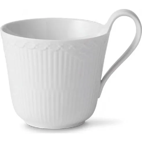 Royal Copenhagen Tasse mit hohem Henkel 33 cl Weiße Halbspitze
