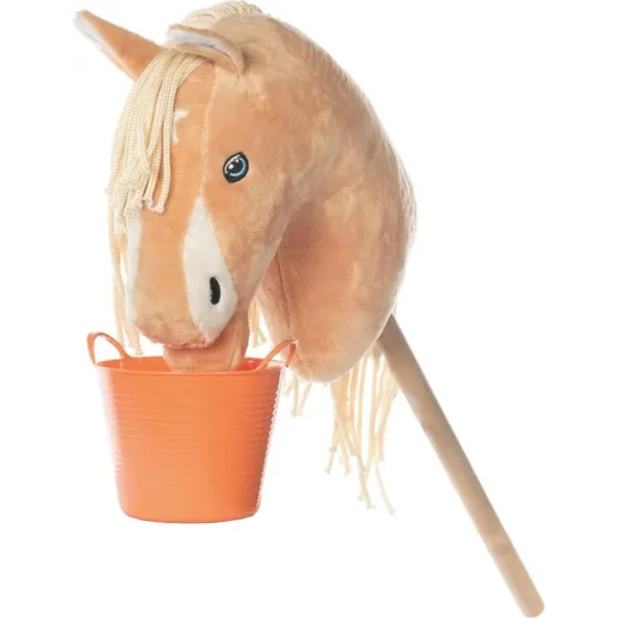 HKM Kids Futtereimer Hobby Horsing Orange/Türkis, 11,5x16,5 cm