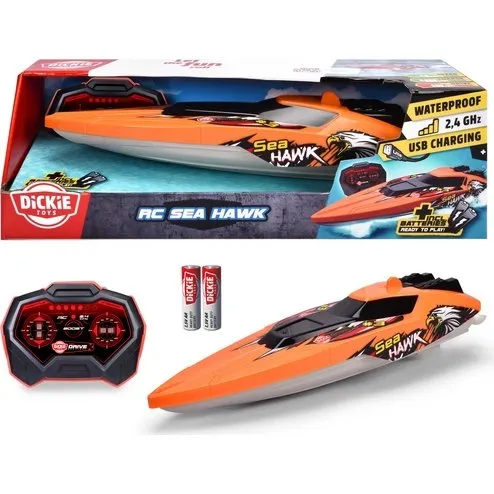 Dickie Toys RC Sea Hawk 33 cm, 2,4 GHz, orange