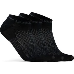 Craft Core Dry Shaftless Socks 3er Pack - Schwarz - Gr. 43/45