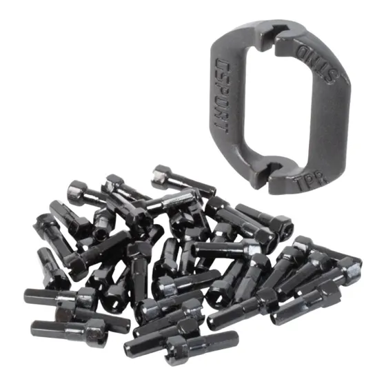 G-Sport Taper-Hex Speichennippel schwarz 40 Stück