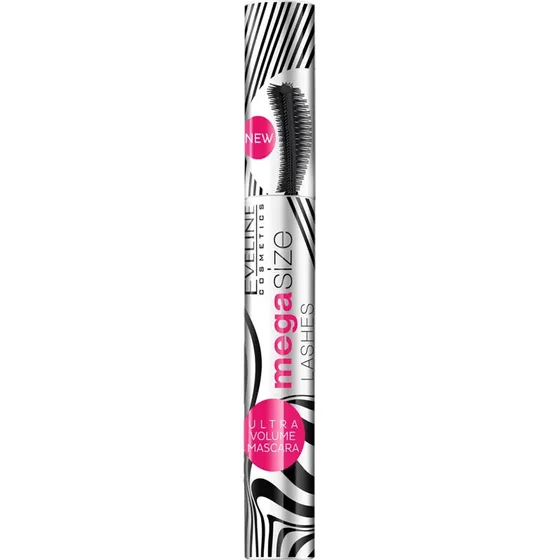 Eveline Cosmetics Mega Size Lashes Mascara, Schwarz, 10 ml