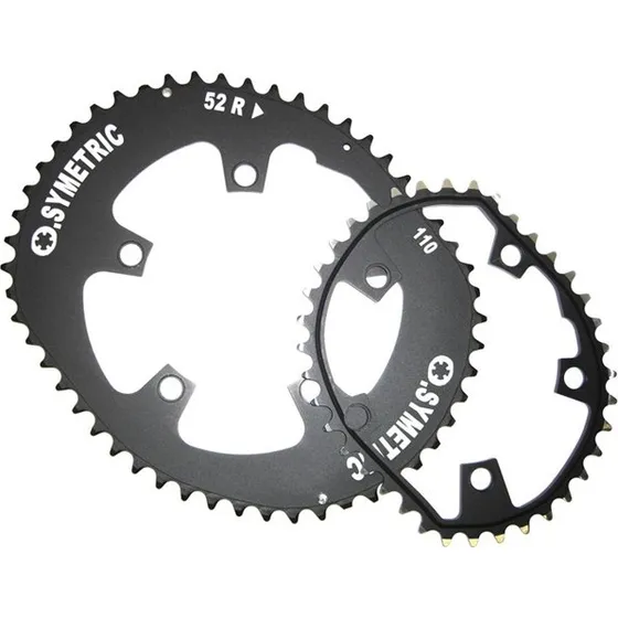 Stronglight Osymetric Kettenblatt Kit 52/38 Zähne 110mm schwarz