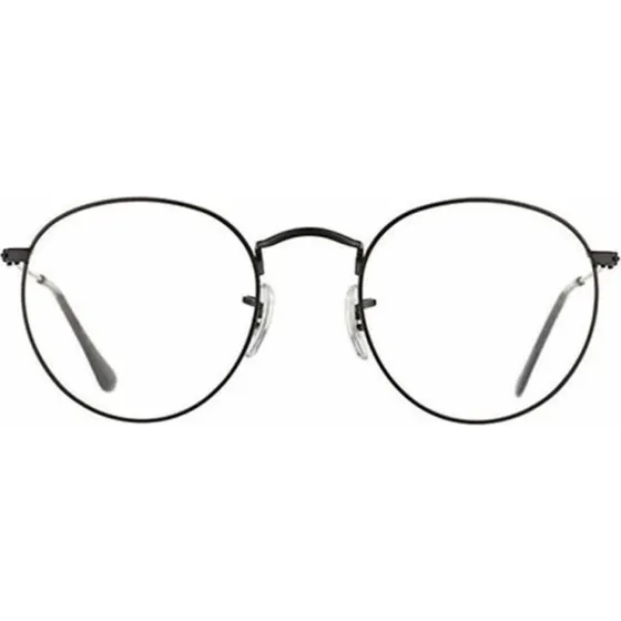 Ray-Ban RX3447V Round Metal Brille - Schwarz Transparent